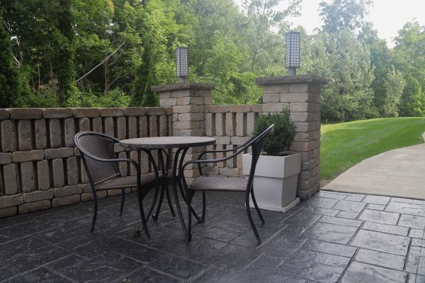 Stamped Concrete Patio Installation in Redmond