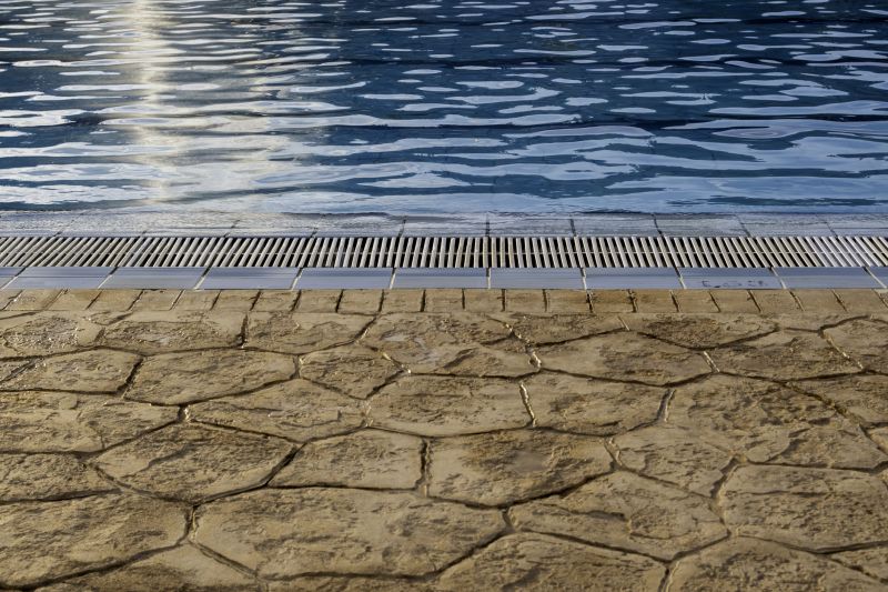 Pool Deck with Textured Finish
